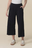 Rhodes Black Bamboo Wide Leg Pants,Video