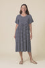 Dalton Navy Stripe Crescent Dress,video