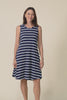 Roxanne Indigo Stripe Swing Dress,Video