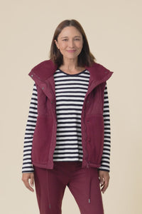Freedom Burgundy Quilted Vest,Video