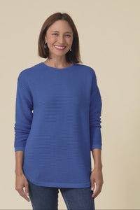 Somer Cobalt Organic Cotton Knit Jumper,Video