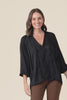 Trove Black Silk Ruffle Top,Video