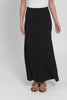 Lana Black Bamboo Cotton Maxi Skirt,Video