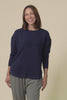 Simplified Navy Cotton Crewneck Sweatshirt,Video