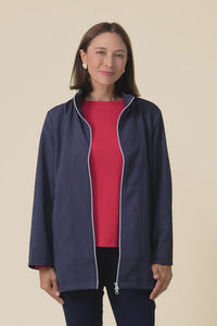 Cora Navy Zip Jacket,Video