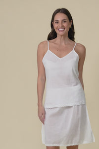 White Cotton Slip Cami,Video