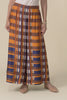 Lattice Orange Check Wide Leg Pants,Video