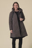Koami Chocolate Quilted Hooded Coat,Video