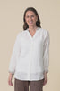Pixie White Cotton Embroidered Blouse,Video