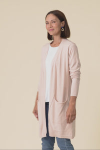 Mary Light Pink Pocket Cardigan,Video
