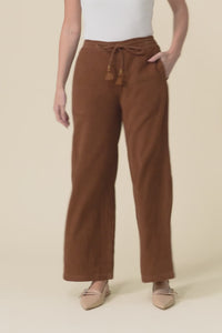 Makenna Brown Corduroy Tassel Pants,Video