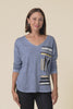 Devon Steel Brush Stroke Cotton Top,Video