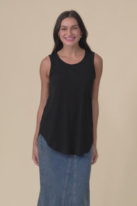 Keira Black Cotton Tank,Video