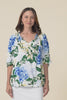 Keylan Blue Floral V Neck Top,video