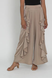 Dancer Taupe Ruffle Pants,Video