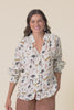 Faya White Safari Linen Blouse,Video