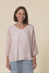 Ziola Pink Linen Cotton Top,Video