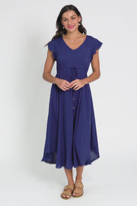 Libby Navy Midi Dress,Video