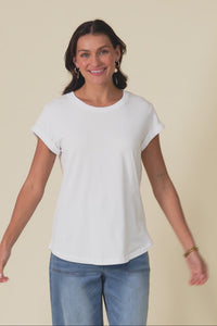 Manly White Cotton Tee,Video