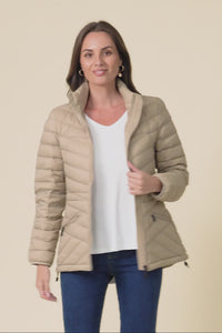 Cushla Oat Down Puffer Jacket,Video