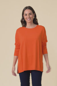 Tanner Orange Knit Jumper,Video