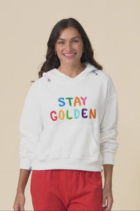 Meeko White Cotton Hooded Jumper,Video