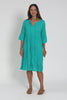 Milana Sky Blue Crinkle Cotton Dress,Video