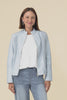 Mitchell Blue Faux Leather Biker Jacket,Video
