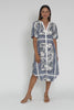 Bijou Ink Floral Linen Blend Dress,Video
