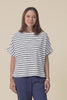 Luna Navy Stripe Cotton Tee,Video