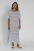 Galene Blue Stripe Linen Dress,Video