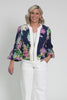Augustine Navy Wisteria Linen Blend Jacket,Video