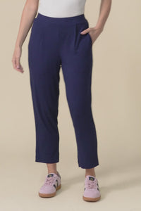 Polaris Navy Bamboo Cropped Pants,Video