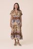 Decker Brown Palm Cotton Shirt Dress,video