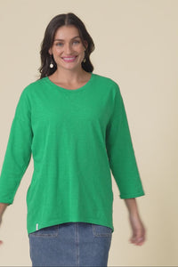 Annie Forest Green Cotton Top,Video