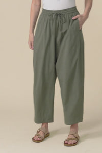 Drift Khaki Barrel Drawstring Pants,Video