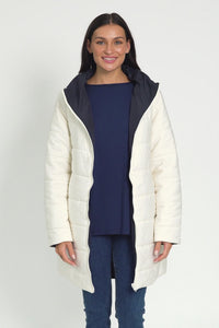 Bowral Ivory Reversible Puffer Jacket,Video