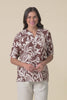 Abel Chocolate Palm Button Top,video