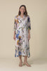 Soiree Blue Floral Shirt Dress,Video