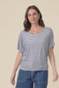 Navy and White Stripe Maui Tee,Video