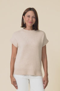 Astor Cream Yak Wool Knit Top,Video