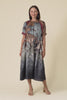 Palisades Mocha Floral Silk Dress,Video