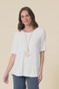 Buttery White Half Sleeve Top,Video