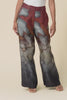 Palisades Mocha Floral Silk Wide Leg Pants,Video