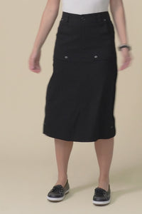 Air-Lite Black Stretch Cargo Skirt,video