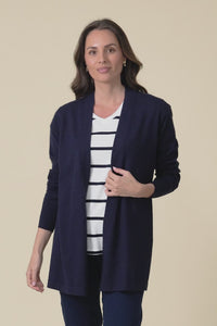 Morocco Navy Knit Cardigan,Video