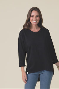 Annie Black Cotton Top,Video