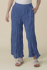 Costello Indigo Crinkle Cotton Pants,video