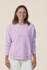 Signature Lilac Cotton Crewneck Sweatshirt,video