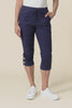 Bulimba Navy Cotton Capri Pants,video